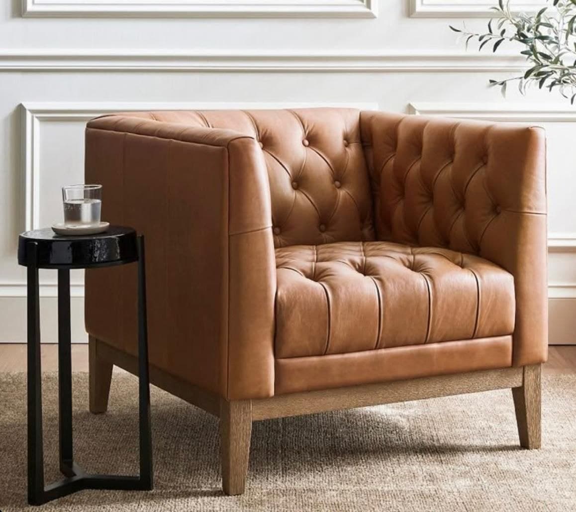 Heritage Tufted Wingback Armchair