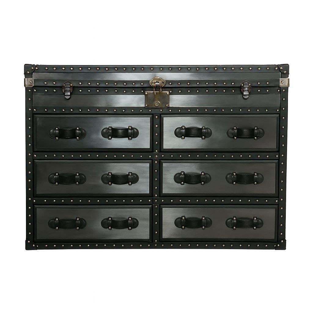 Artisan Tobacco Leather Foyer Trunk